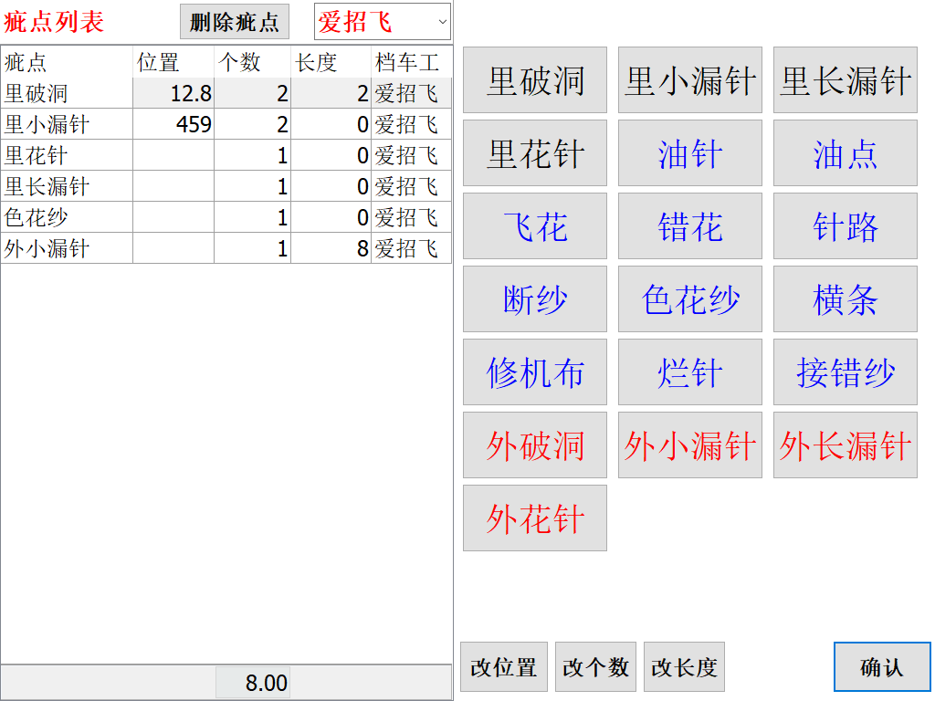图3 疵点