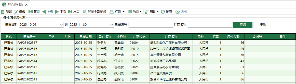 图1 其它应付款
